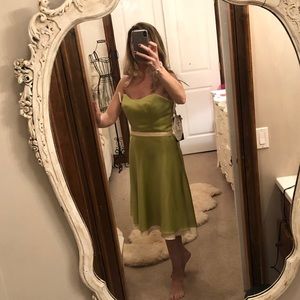 Kiwi and butter dress